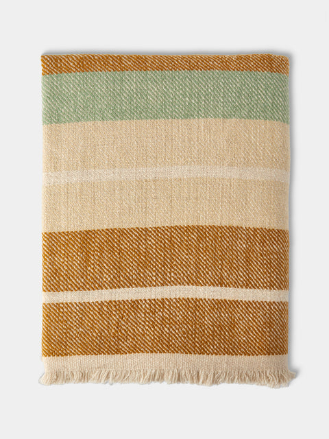 Me & K - Cashmere Striped Blanket (75in/1.9m) - Multiple - ABASK - 