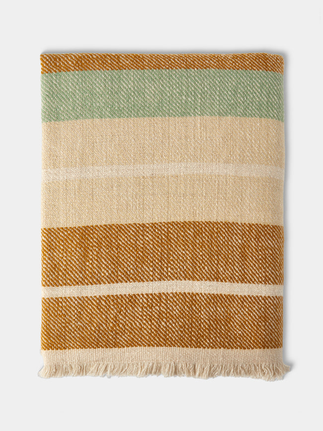 Me & K - Cashmere Striped Blanket (75in/1.9m) - Multiple - ABASK - 