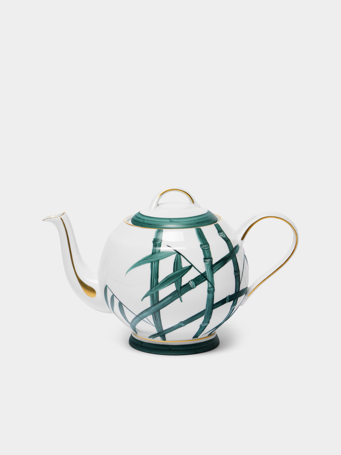 Marie Daage - Jardin d'Arashiyama Hand-Painted Porcelain Teapot - White - ABASK - 