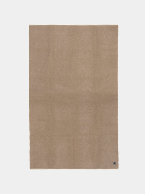 Denis Colomb - Cashmere Reversible Throw (79in/2m) - Brown - ABASK - 