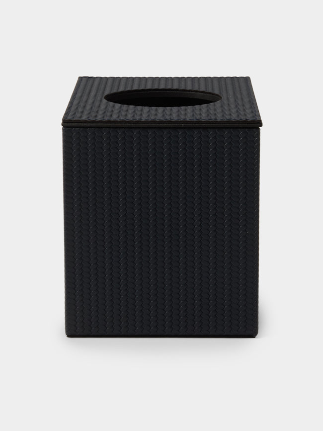 Pinetti - Leather Magnetic Tissue Box - Navy - ABASK - 