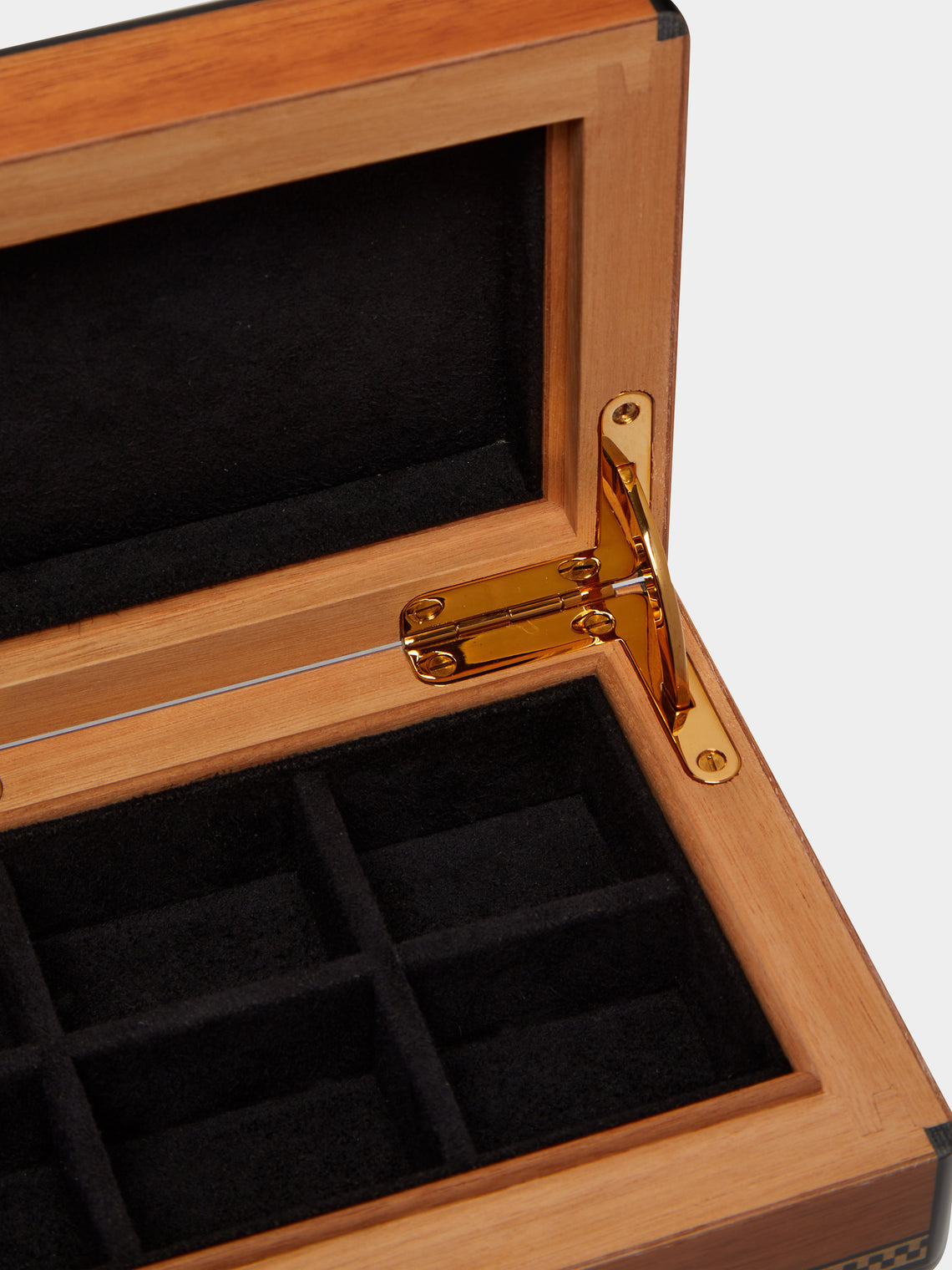 Elie Bleu - Classic Marquetry Mahogany Jewellery Box -  - ABASK