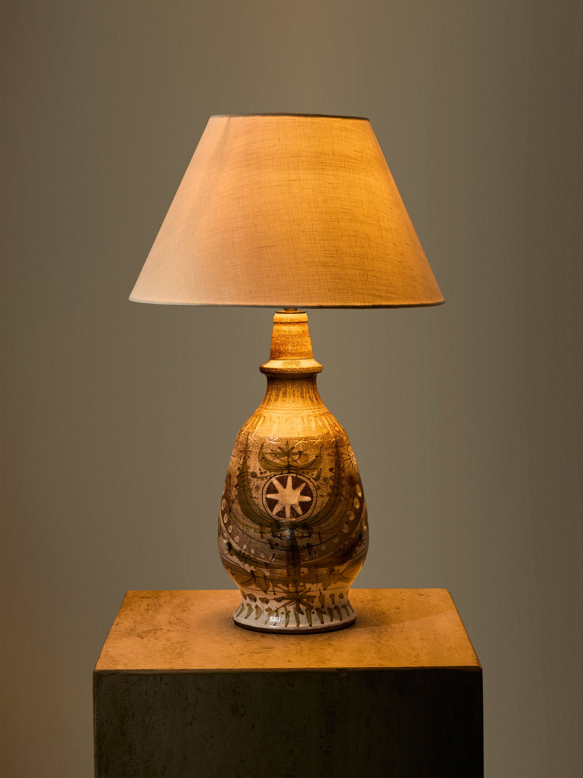 Antique and Vintage - 1970s French Ceramic Table Lamp - Multiple - ABASK