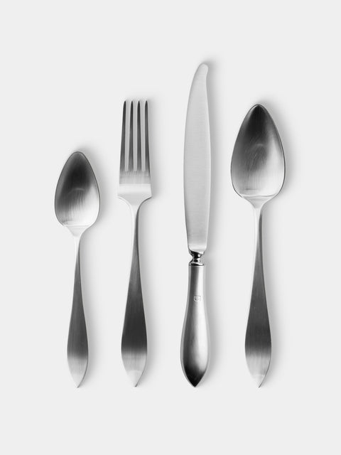 Pampaloni - Due Sicilie Silver-Plated Dinner Cutlery (Set of 4 Pieces) - Silver - ABASK - 