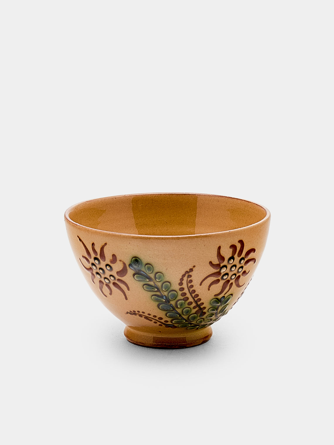 Poterie d’Évires - Flowers Hand-Painted Ceramic Petit Bowls (Set of 6) - Cream - ABASK