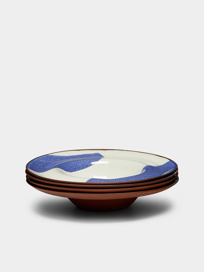 Silvia K Ceramics - Terracotta Rimmed Bowl (Set of 4) -  - ABASK