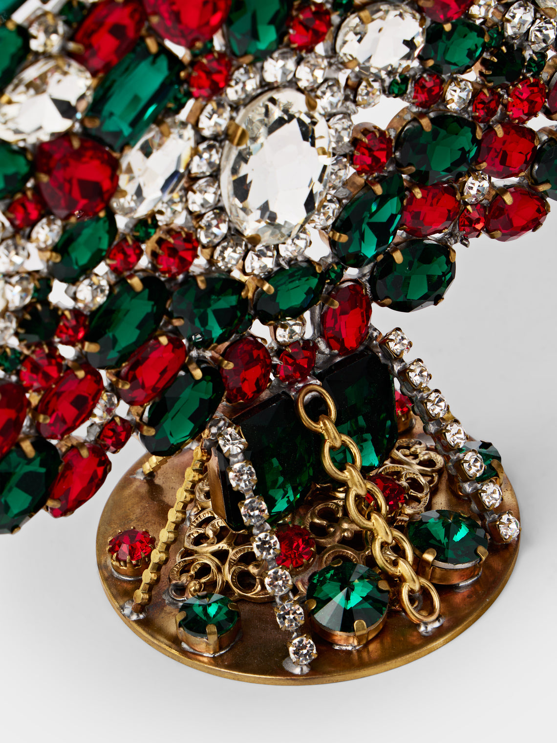 ABASK Decorations - Winter Czech Crystal Tree - Green - ABASK