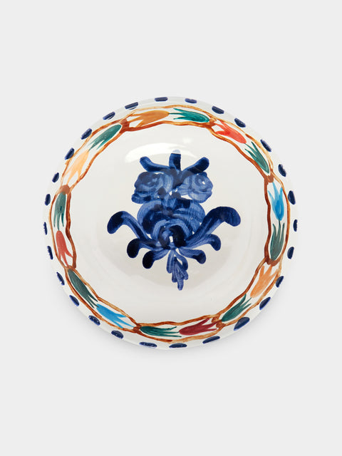 Zsuzsanna Nyul - Hand-Painted Ceramic Soup Bowl (Set of 4) - Multiple - ABASK -