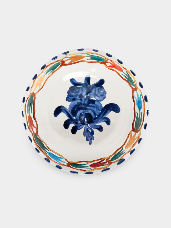 Zsuzsanna Nyul - Hand-Painted Ceramic Soup Bowl (Set of 4) - Multiple - ABASK -