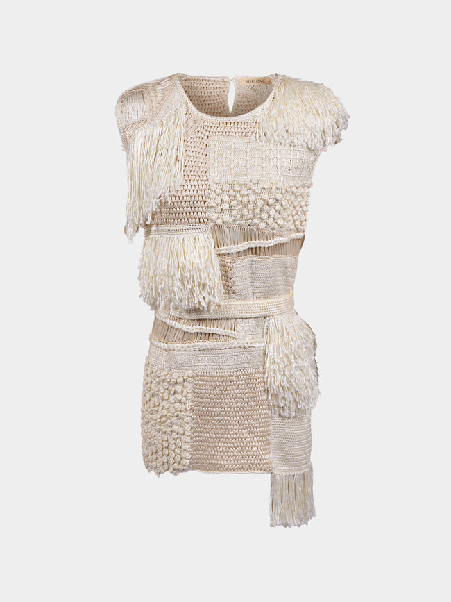 Heirlome - Laia Silk Top | Size: XS - Cream - ABASK - 