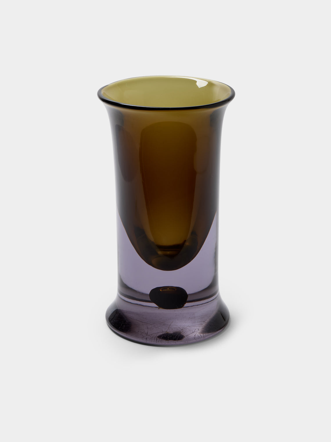 Antique and Vintage - 1960s Antonio Da Ros for Cenedese Murano Glass Vase (11in/28cm) - Green - ABASK - 