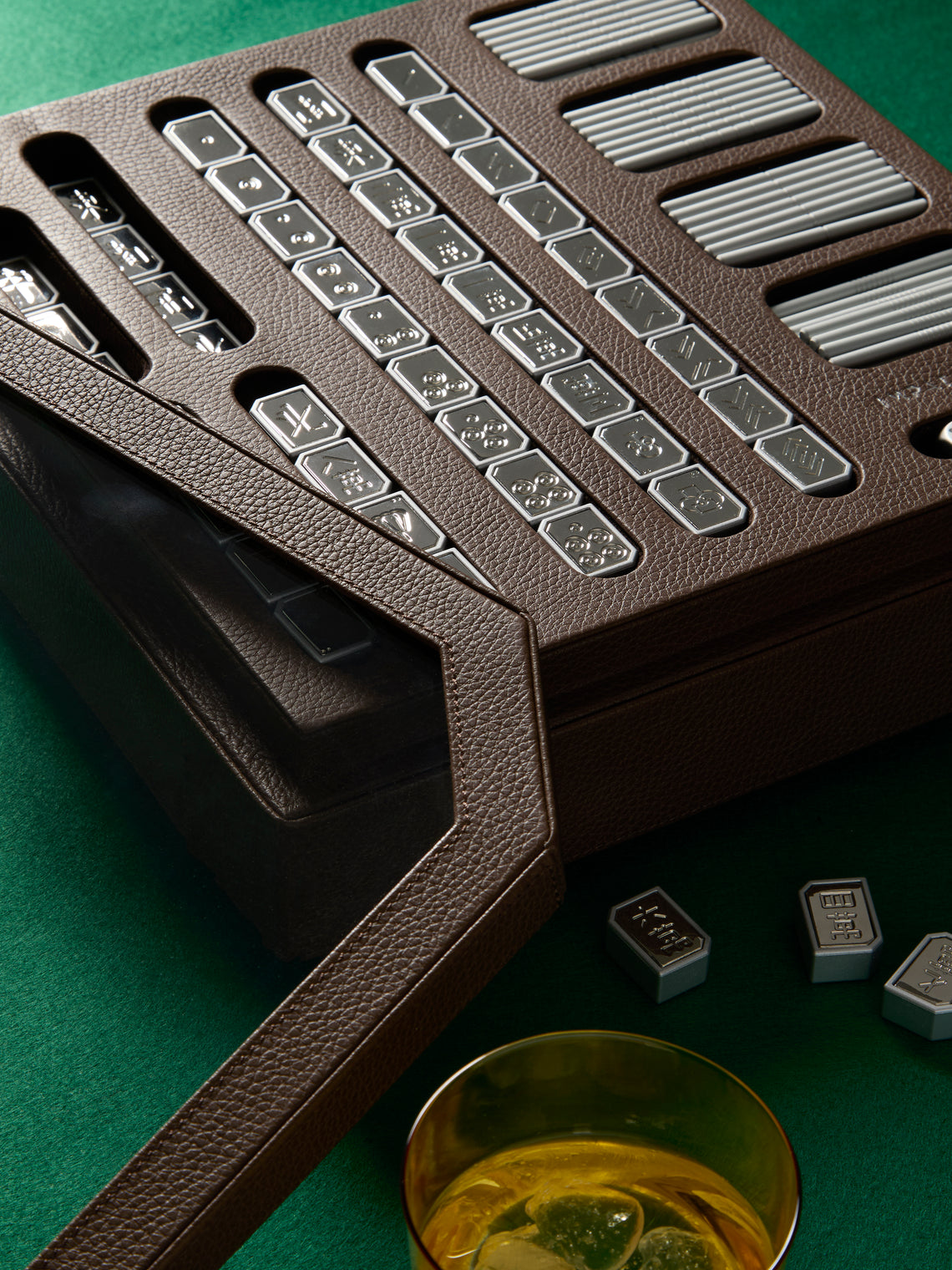 Leather Mahjong Set