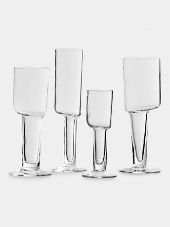 Carlo Moretti - Asymmetric Hand-Blown Murano Collection - Clear - ABASK - 