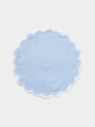 HMA | Blank Space - Bluebell Embroidered Linen Placemats (Set of 4) -  - ABASK - 