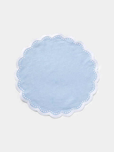 HMA | Blank Space - Bluebell Embroidered Linen Placemats (Set of 4) -  - ABASK - 