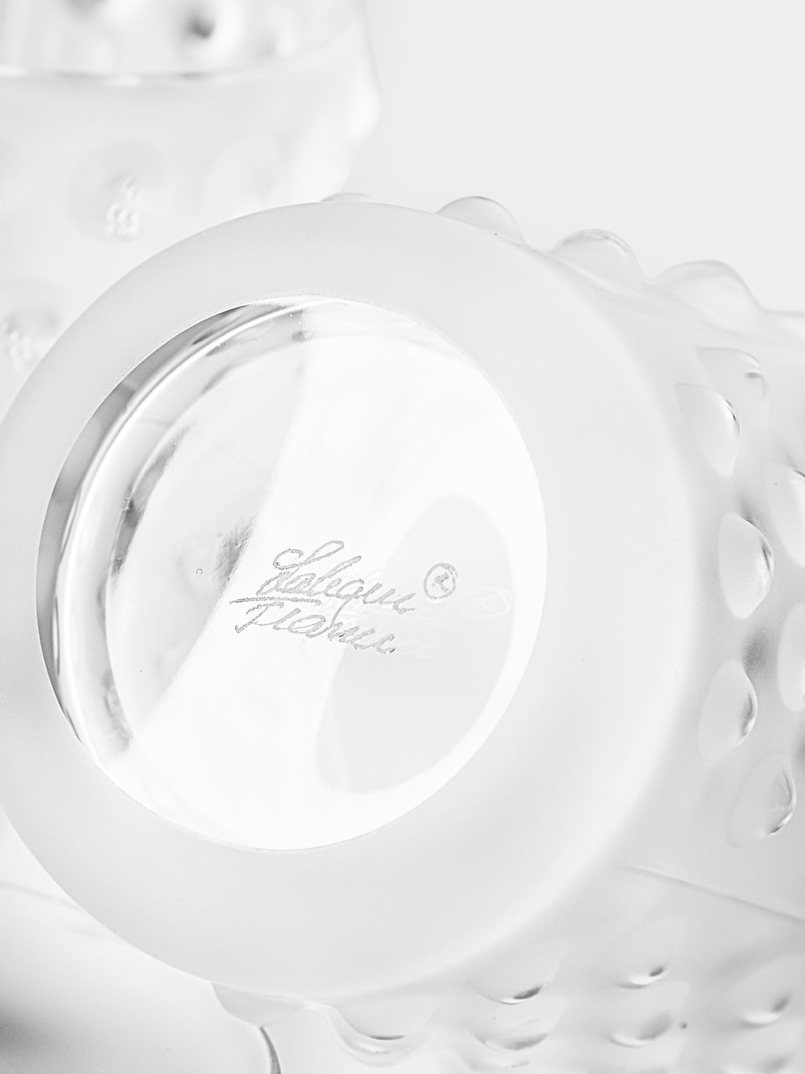 Lalique - | Set of 2 | Mossi Crystal Votives - Clear - ABASK