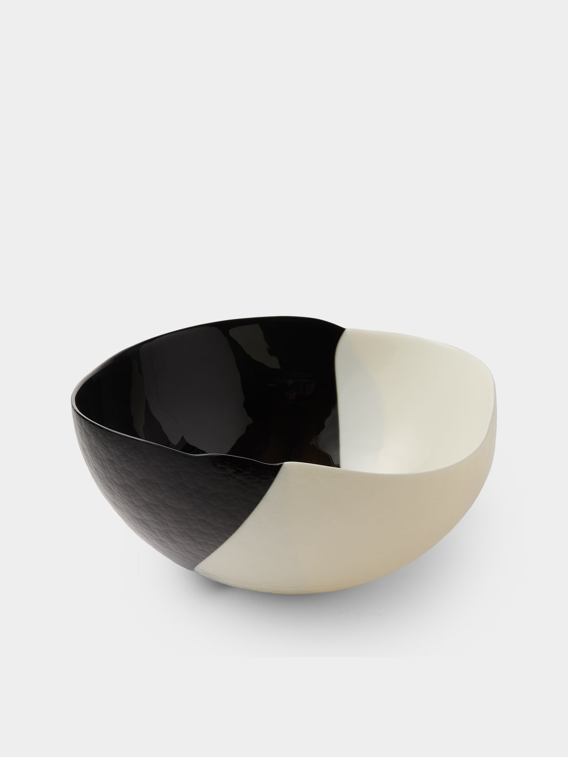 Antique and Vintage - 1980s Glass Bowl - Black - ABASK - 