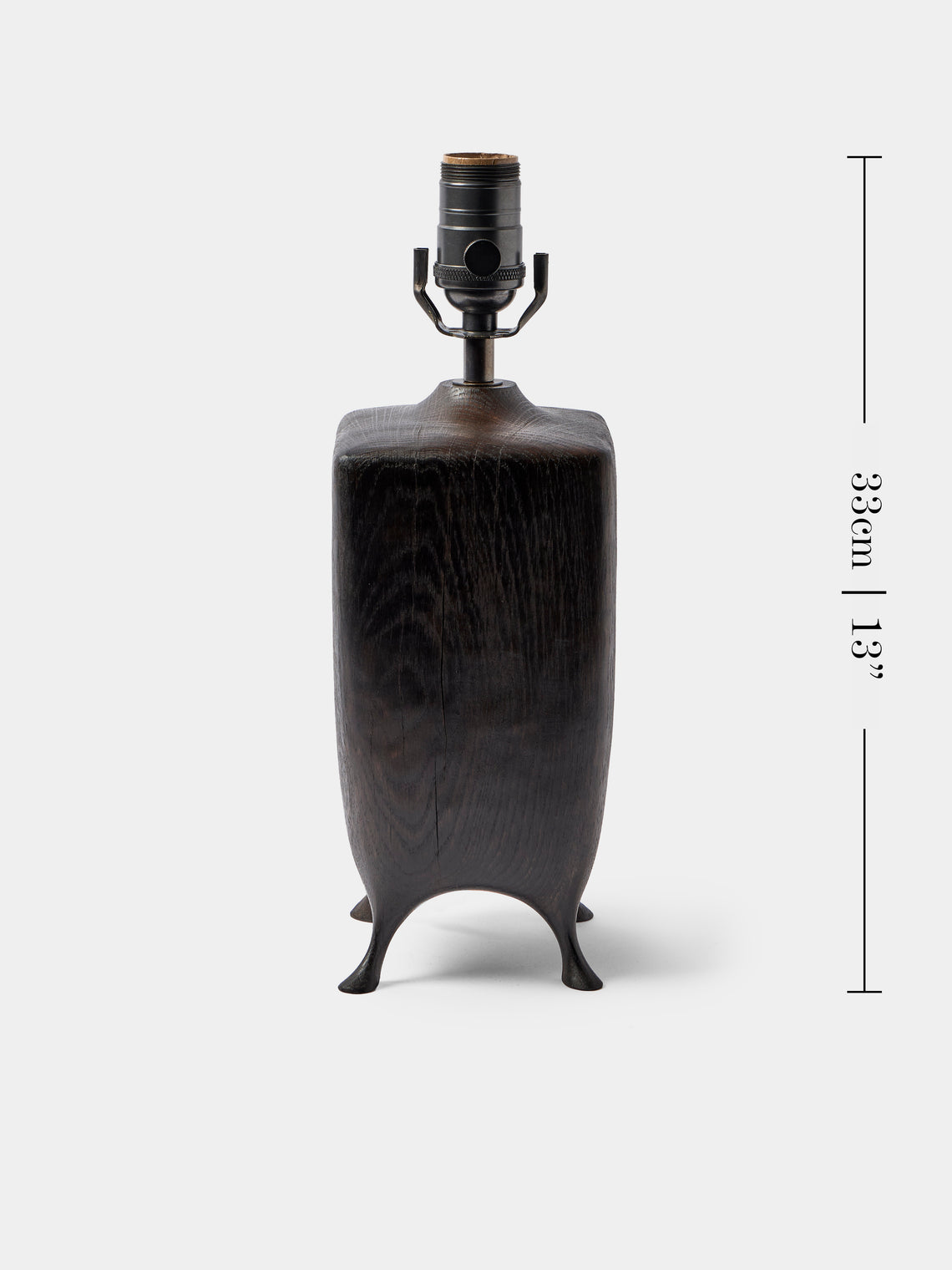 Jamie Gaunt Designs - No. 2 Ebonized Oak Table Lamp - Black - ABASK