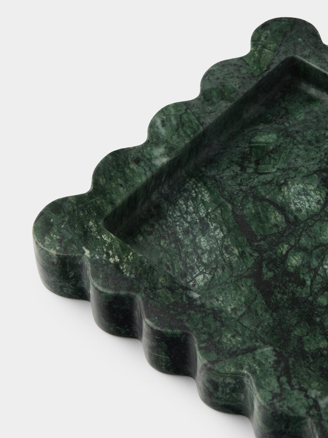 Anastasio Home - 512 Marble Tray (16in/40.5cm) - Green - ABASK