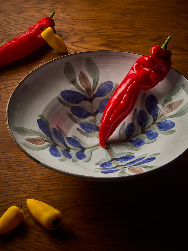 Antique and Vintage - Mid-Century Salad Bowl - White - ABASK