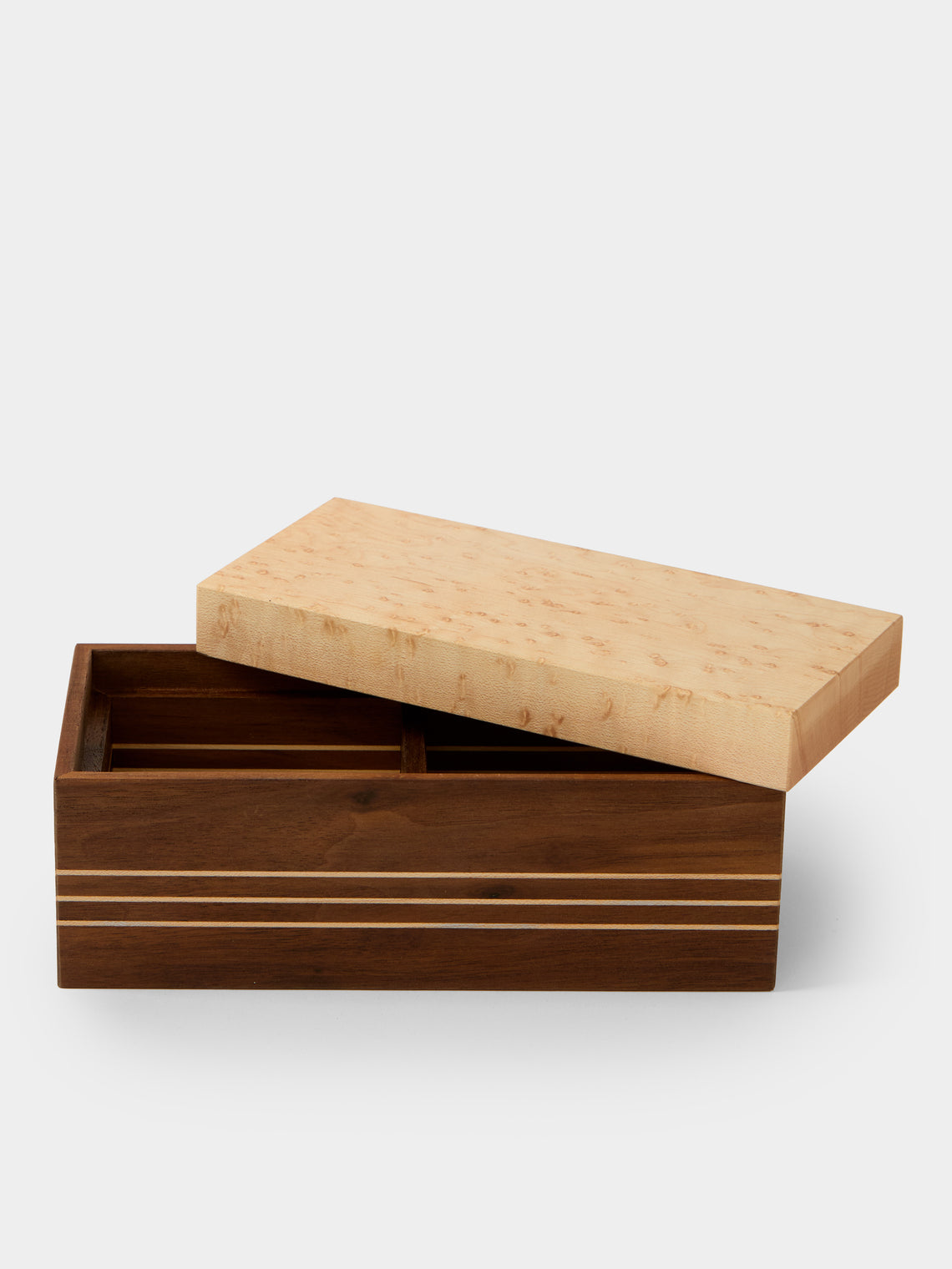 Linley - Walnut Double Salt Cellar - Natural - ABASK