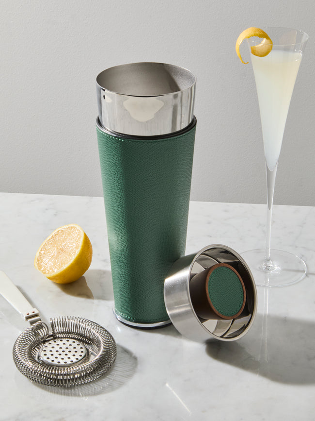 Giobagnara - Ocean Leather Cocktail Shaker - Green - ABASK