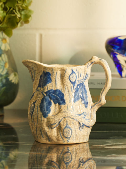 Antique and Vintage - 1931 Dedham Pottery Oak Block Pitcher -  - ABASK