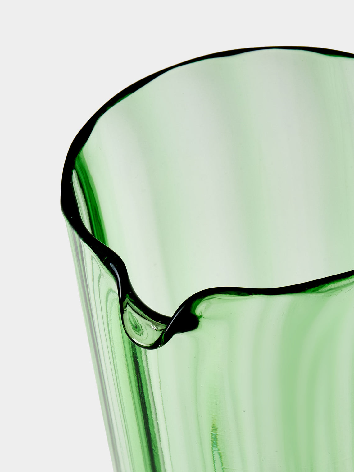 Yali Glass - Wave Hand-Blown Murano Glass Carafe - Green - ABASK
