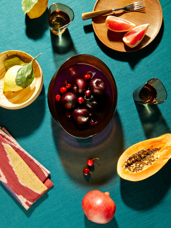 Stewart Hearn - Oval Encalmo Hand-Blown Glass Bowl -  - ABASK