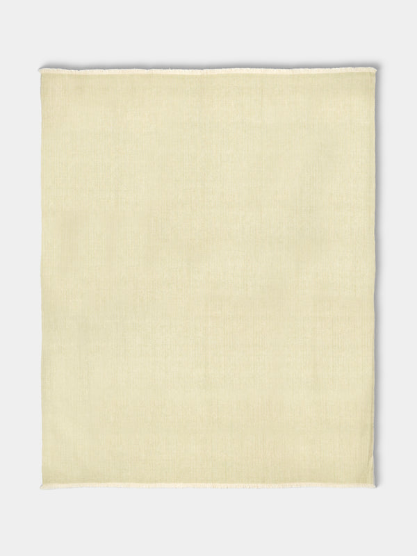 Me & K - Melange Cashmere Throw (75in/1.9m) - Green - ABASK