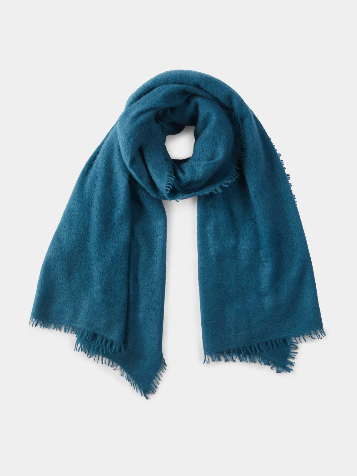 Denis Colomb - Fuzzy Feutre Cashmere Shawl (78.5in/2m) - Blue - ABASK - 