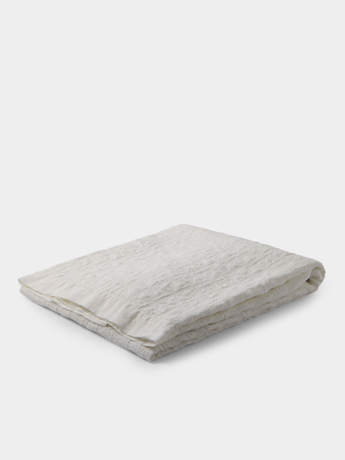 Volga Linen - Ruslan Linen Quilt (108in/2.75m) - White - ABASK