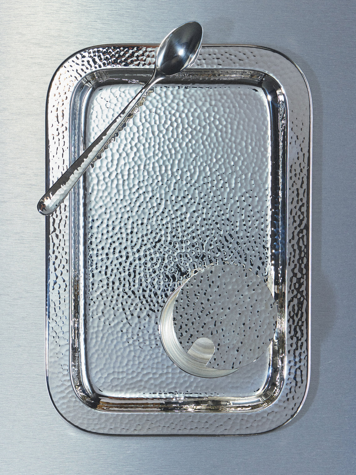 Robbe & Berking - Martelé Silver-Plated Tray (12in/31cm) - Silver - ABASK