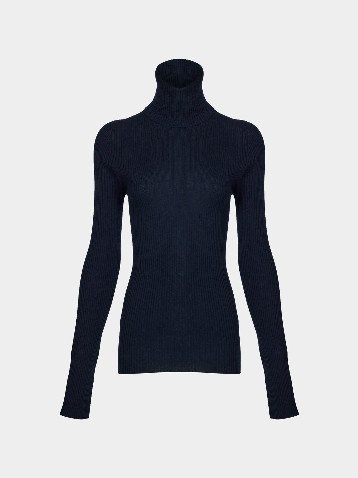 Arch4 - Izzy Baby Goat Cashmere Rollneck Top | Size: S - Navy - ABASK - 