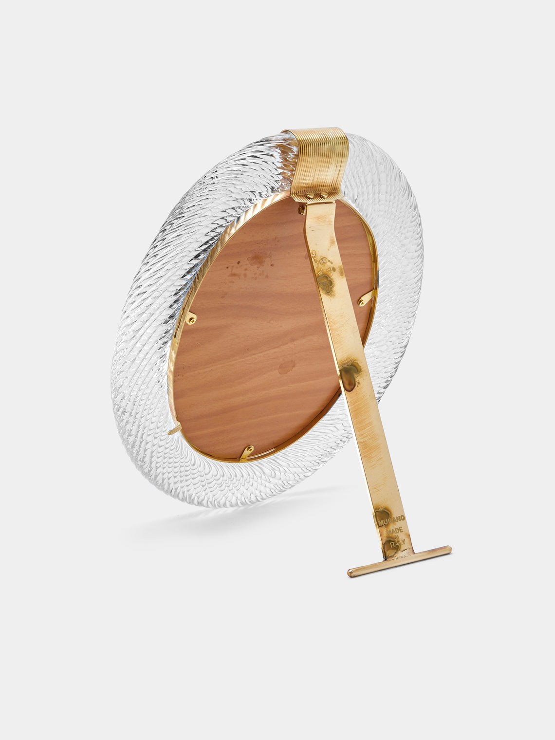 Antique and Vintage - 1960s Murano Glass Photo Frame - Clear - ABASK