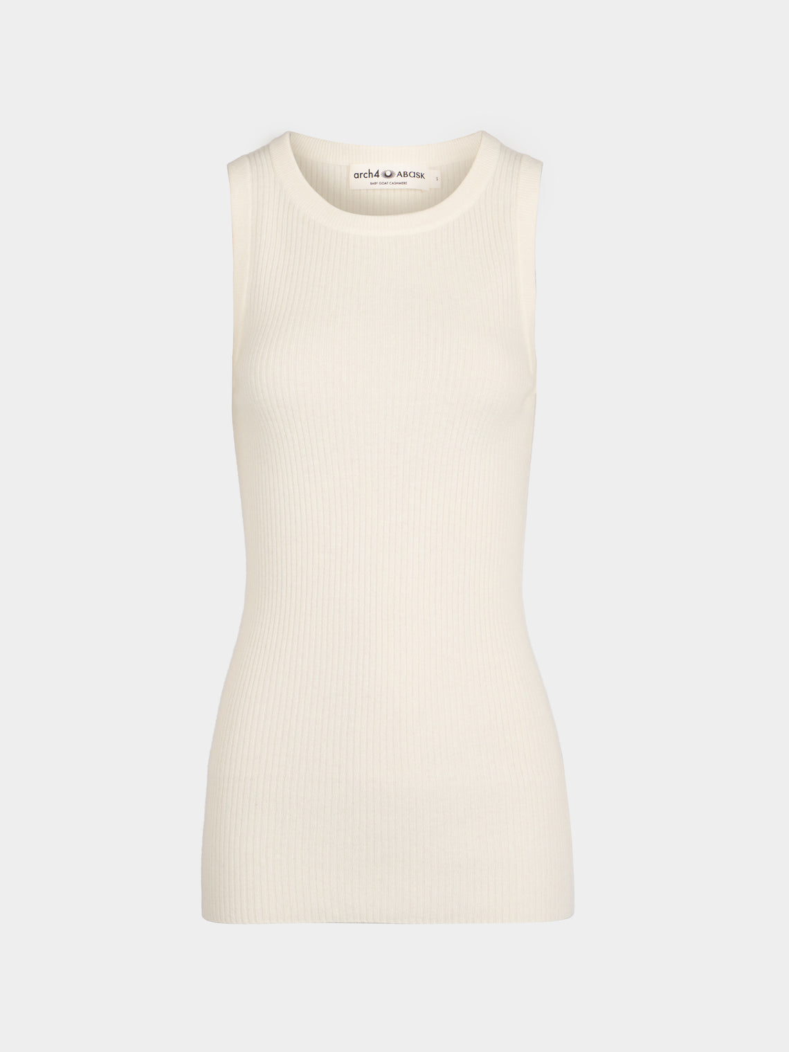 Arch4 - Manon Baby Goat Cashmere Tank Top | Size: S - Cream - ABASK - 
