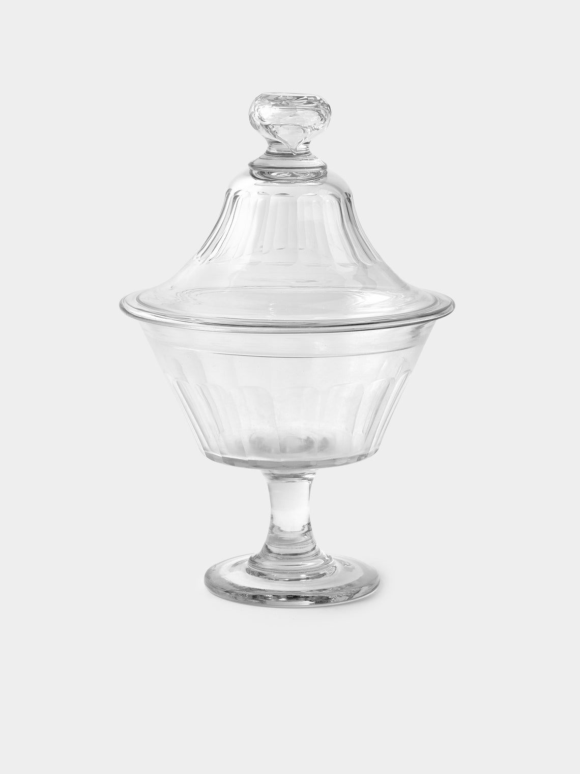 Antique and Vintage - 1800s Glass Candy Dish - Clear - ABASK - 