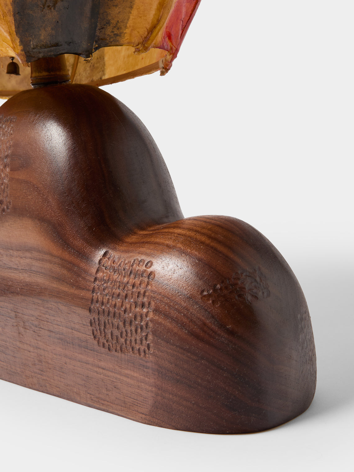 Yuxuan Huang - Mountain Hand-Painted Kozo Paper and Wood Table Lamp - Multiple - ABASK