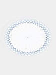Los Encajeros - Escamas Embroidered Linen Placemats (Set of 4) -  - ABASK - 