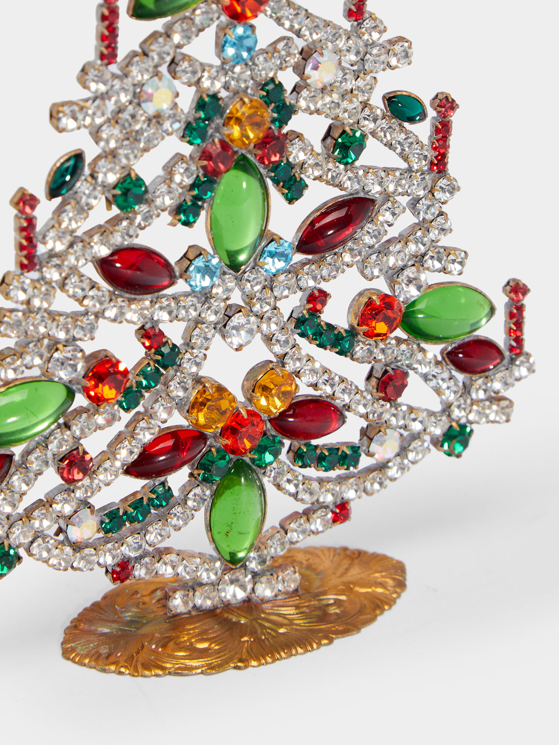 Antique and Vintage - 1930s Czech Jewelled Medium Christmas Tree -  - ABASK