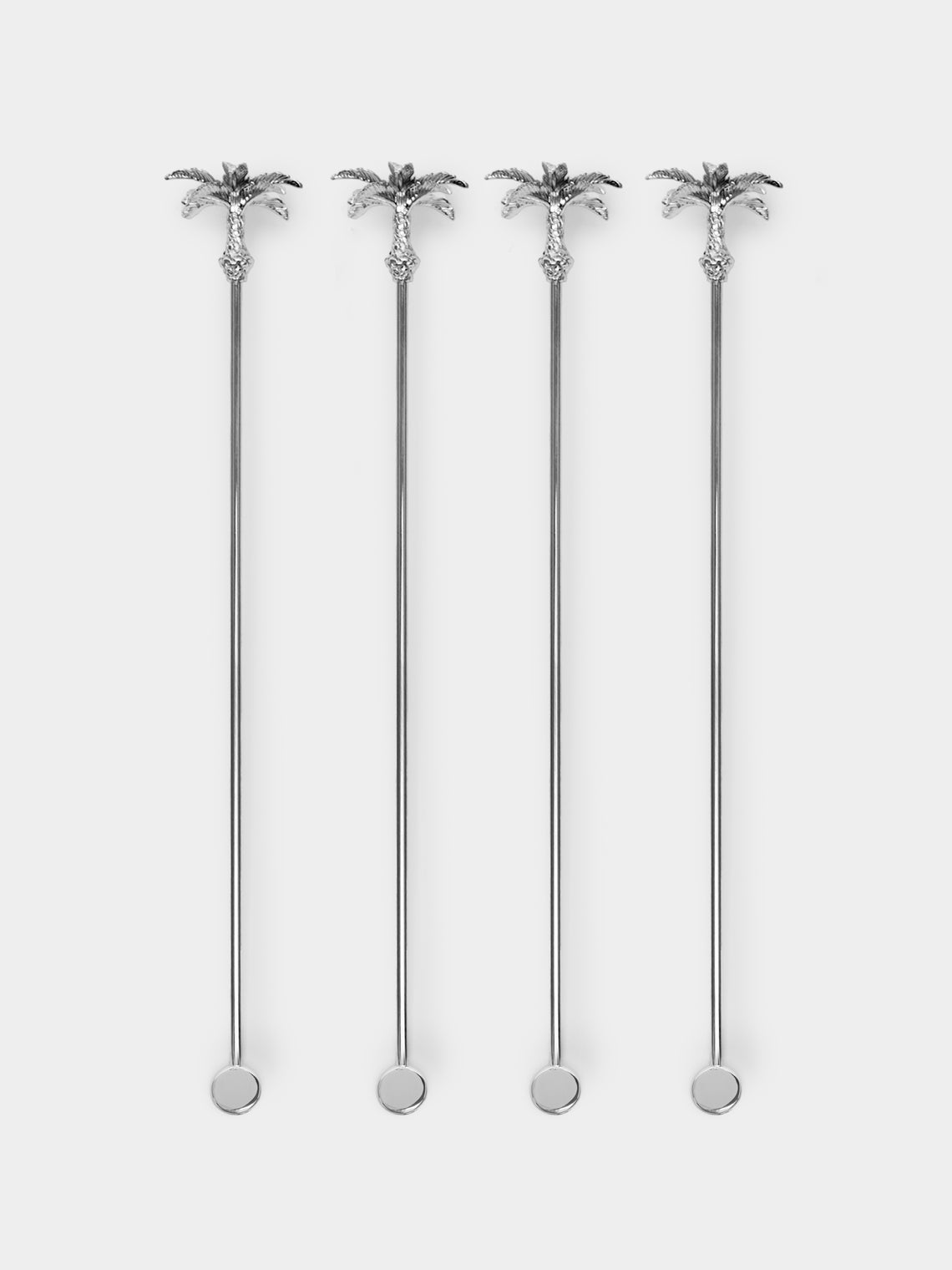Objet Luxe - Silver-Plated Cocktail Stirrers (Set of 4) -  - ABASK