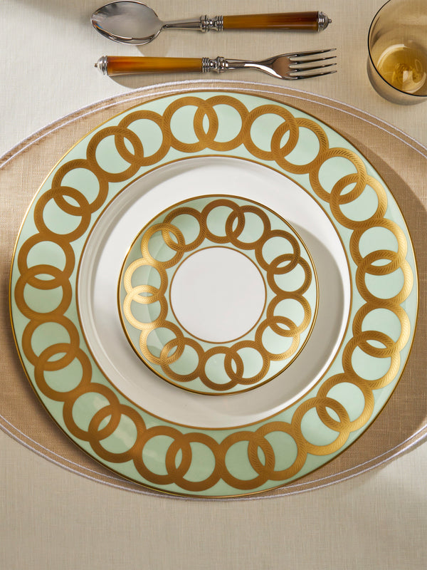 Royal Crown Derby - Riviera Dream Hand-Painted Bone China Charger Plate - Green - ABASK