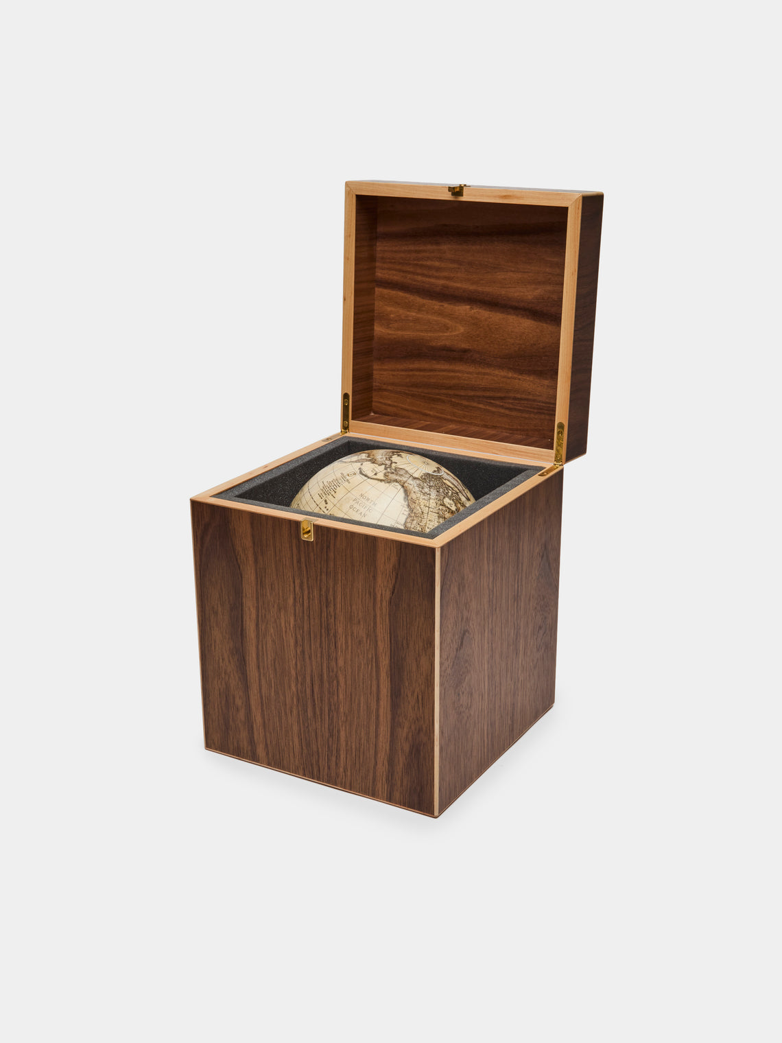 Leonardo Frigo - The Mocenigo Hand-Printed Globe on Oak Base (8in/20cm) - Brown - ABASK