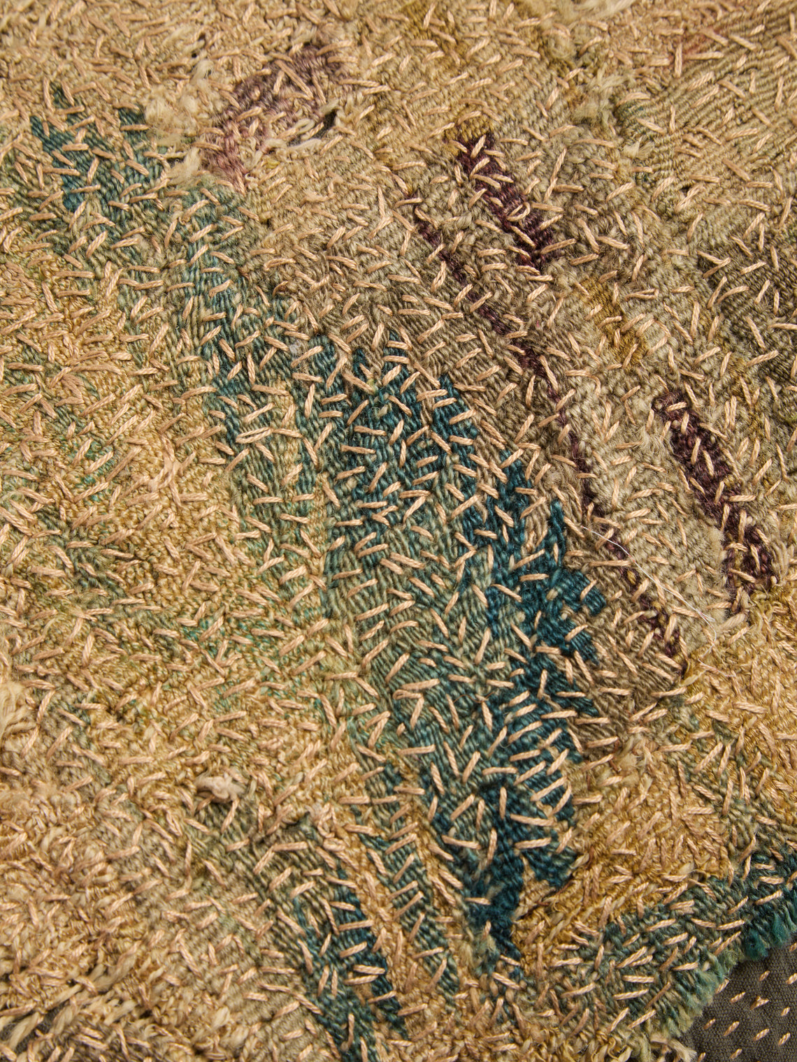 By Walid - 17th-Century Flemish Verdure Tapestry Damask Cushion (30.5in/77cm) - Multiple - ABASK