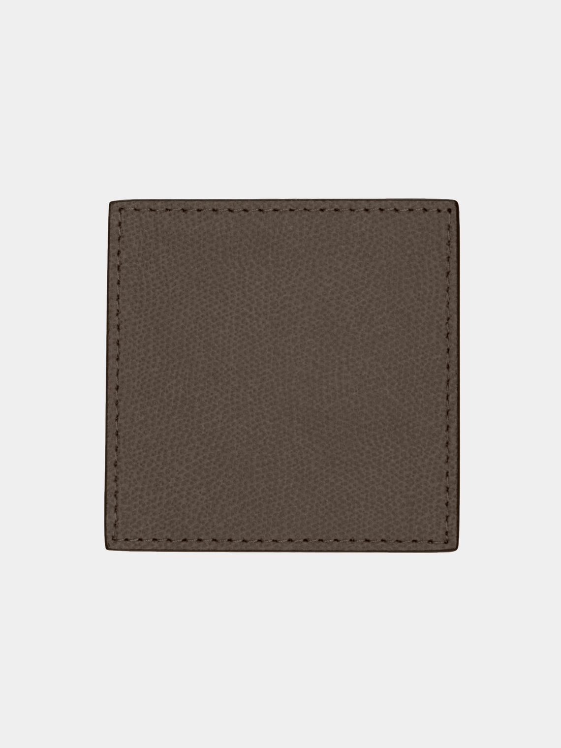 Giobagnara - Tao Leather Coasters with Holder (Set of 6) - Gray - ABASK