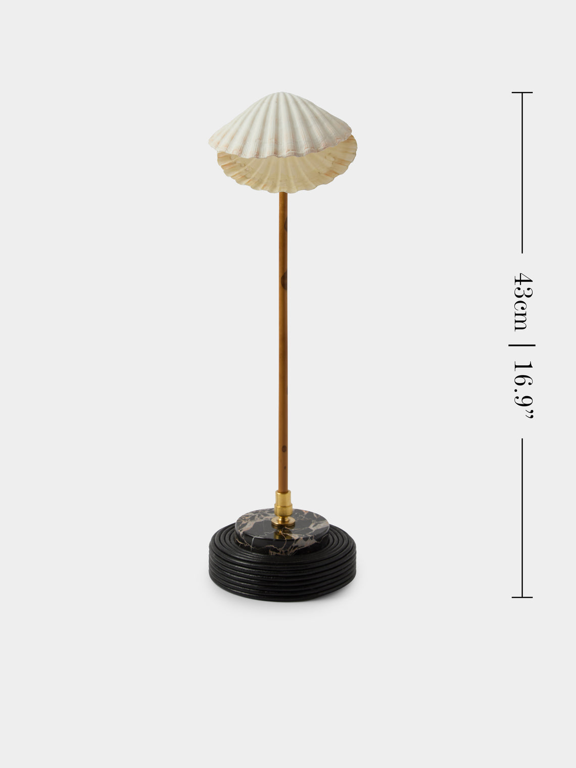 Tennant New York - Sanremo Marble, Bamboo and Shell Reading Lamp - Multiple - ABASK