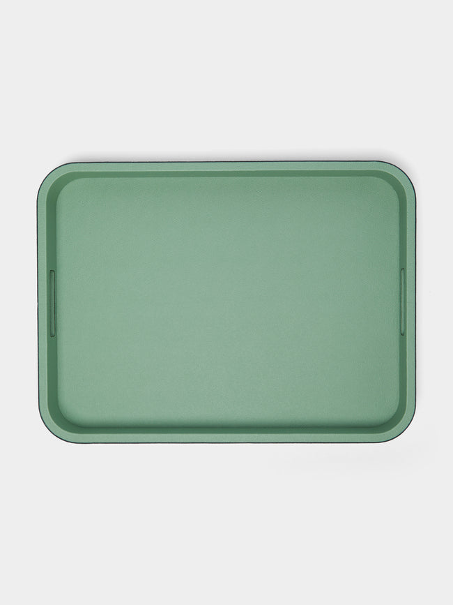 Giobagnara - Polo Leather Tray - Light Green - ABASK