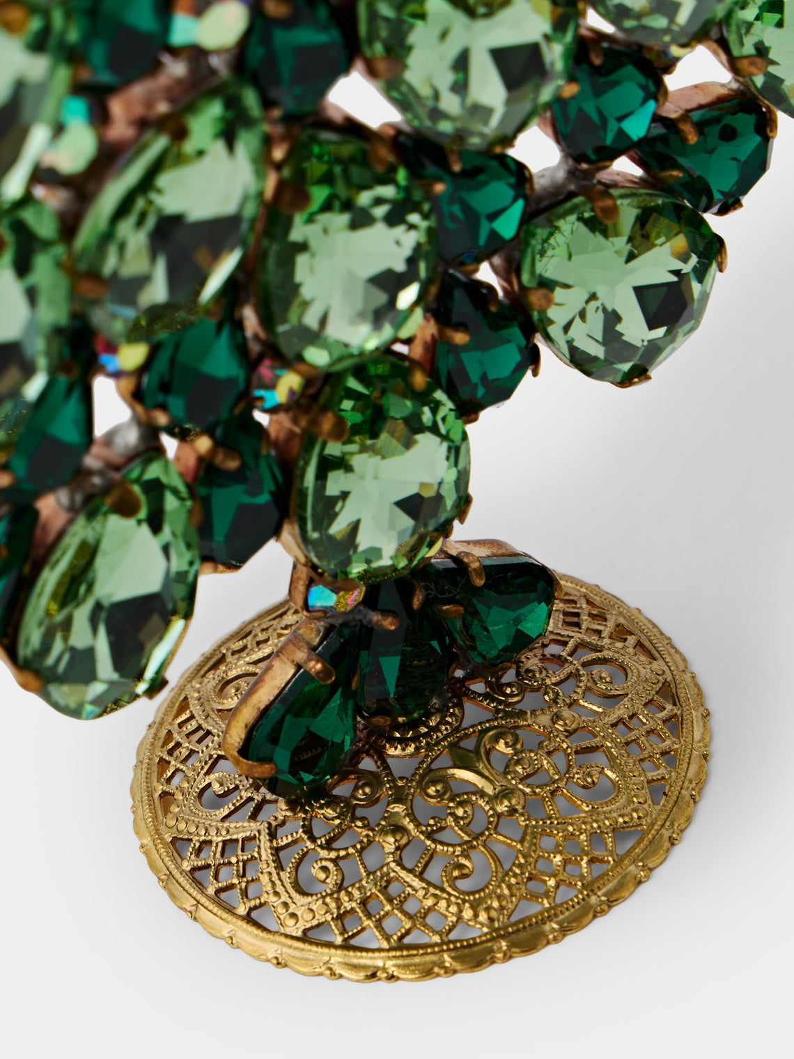 ABASK Decorations - Delightful Czech Crystal Tree - Green - ABASK