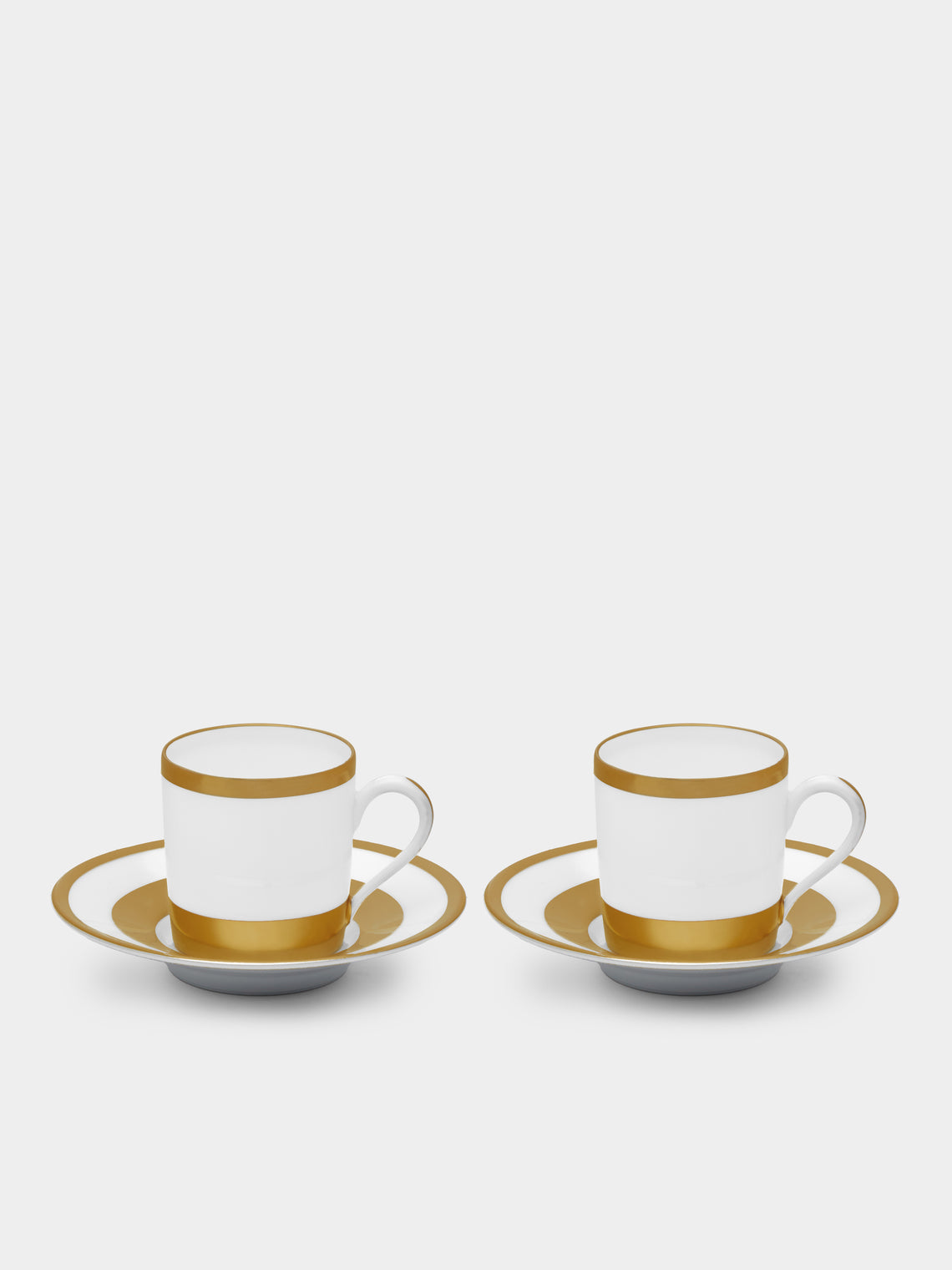 Robert Haviland & C. Parlon - William Porcelain Espresso Cup and Saucer (Set of 2) - Gold - ABASK