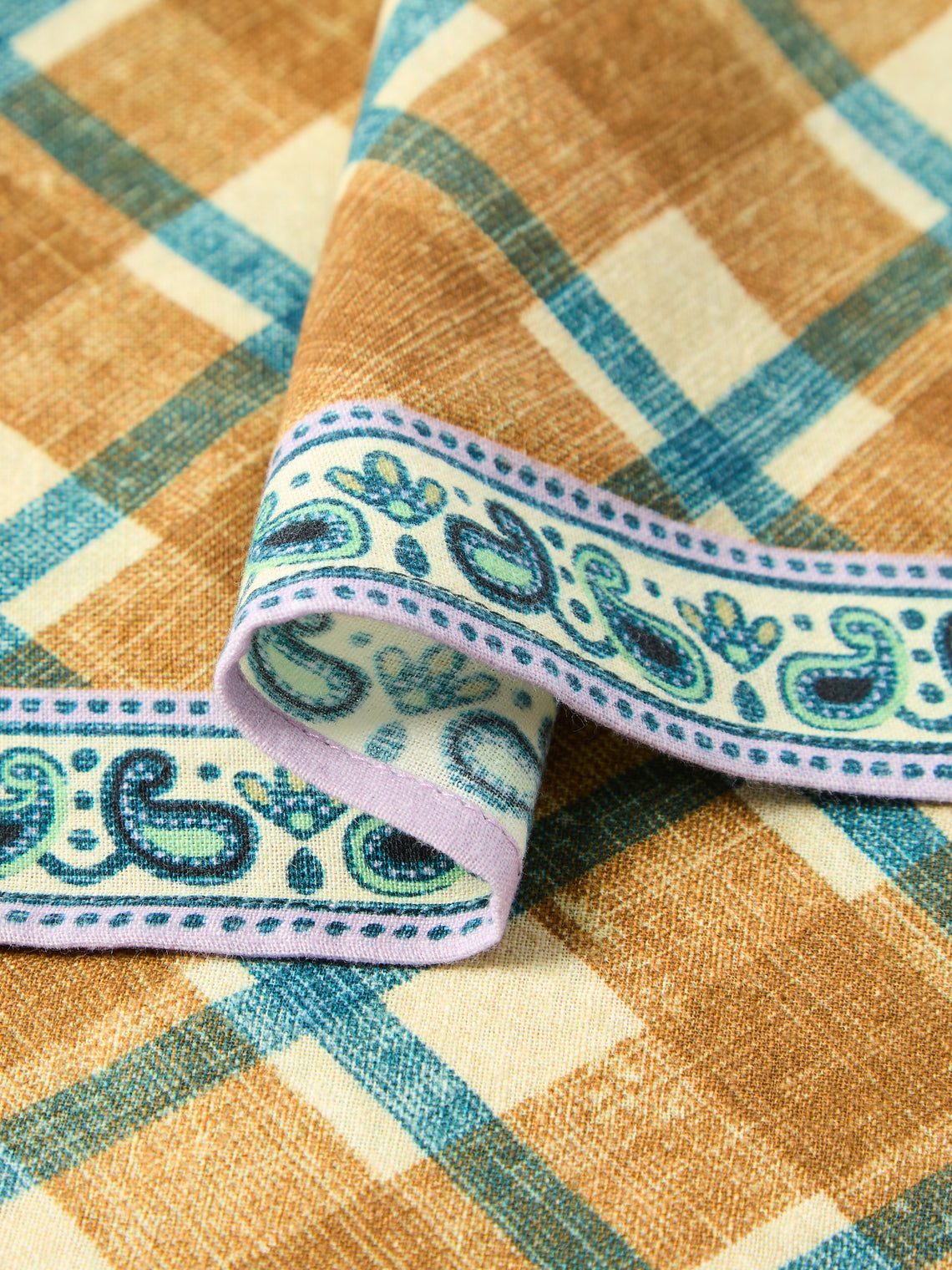 D'Ascoli - | Set of 4 | Reed Printed Cotton Napkins - Multiple - ABASK